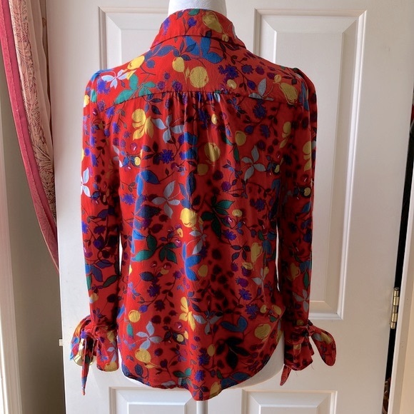 Maeve by Anthropologie Long Sleeve Multicolor Light Shirt - Picture 2 of 12